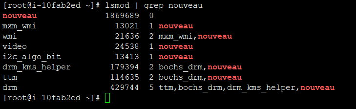 屏蔽nouveau前
